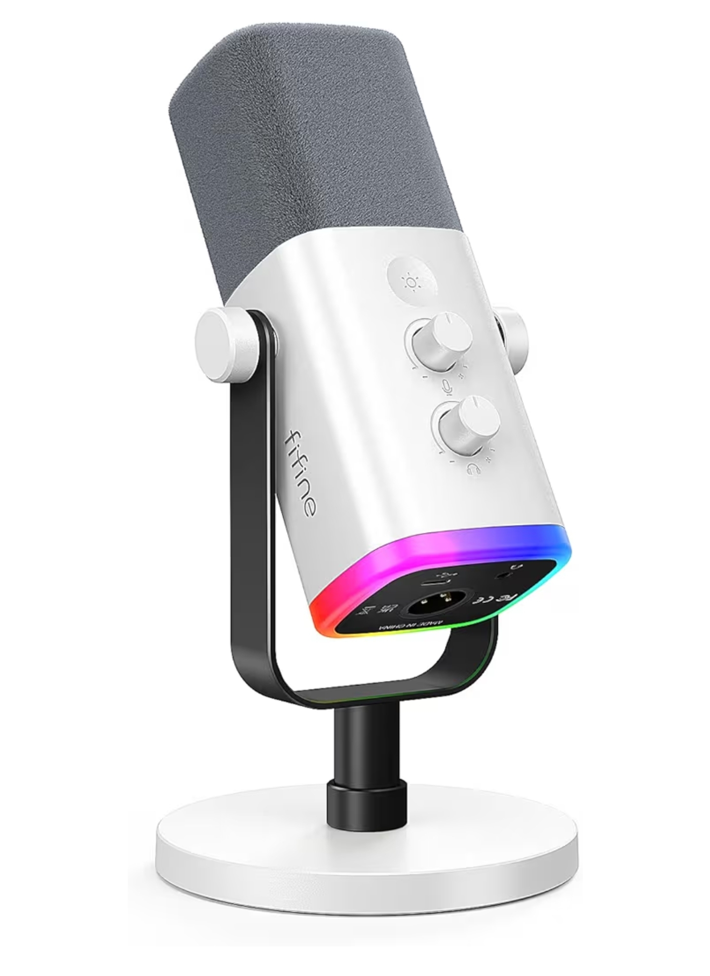 Fifine Microfone para Jogos XLR e USB para Podcasting